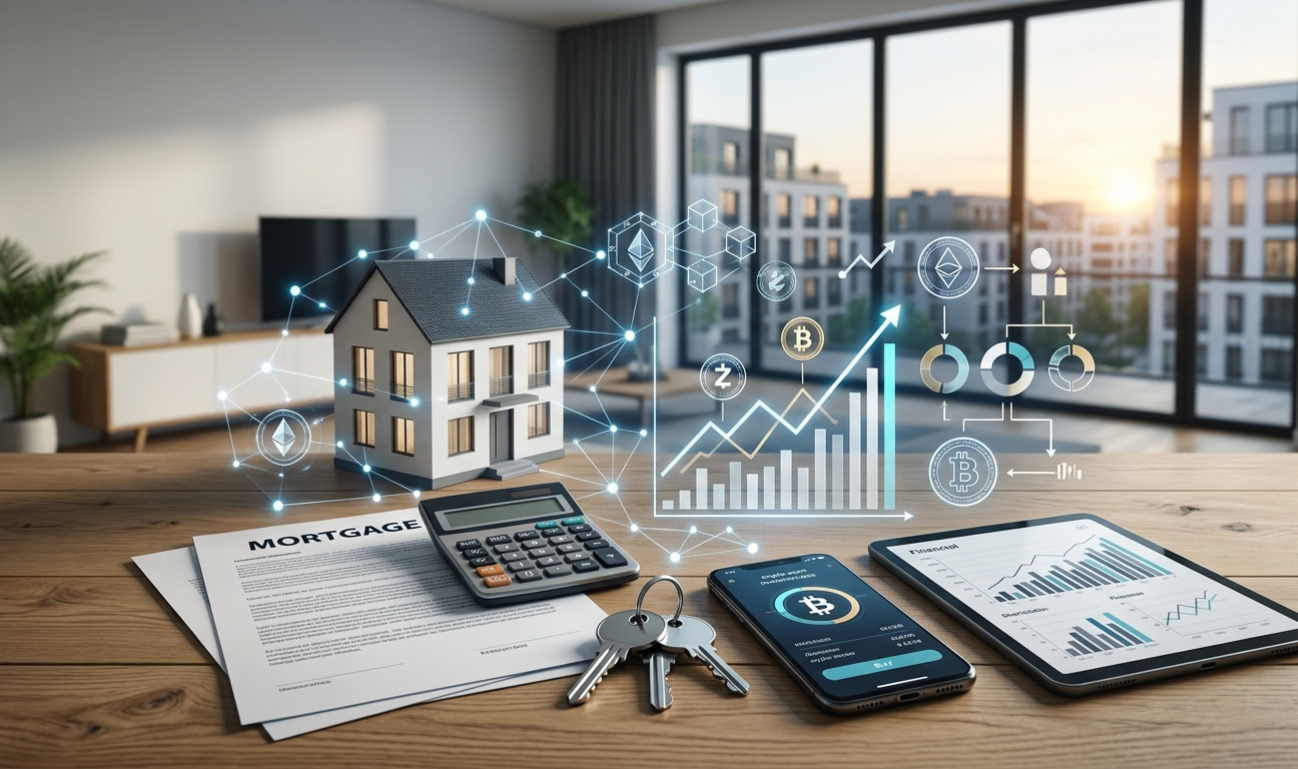 Criptomonedas hipoteca: Bitcoin, contrato mortgage, calculadora y llaves de vivienda